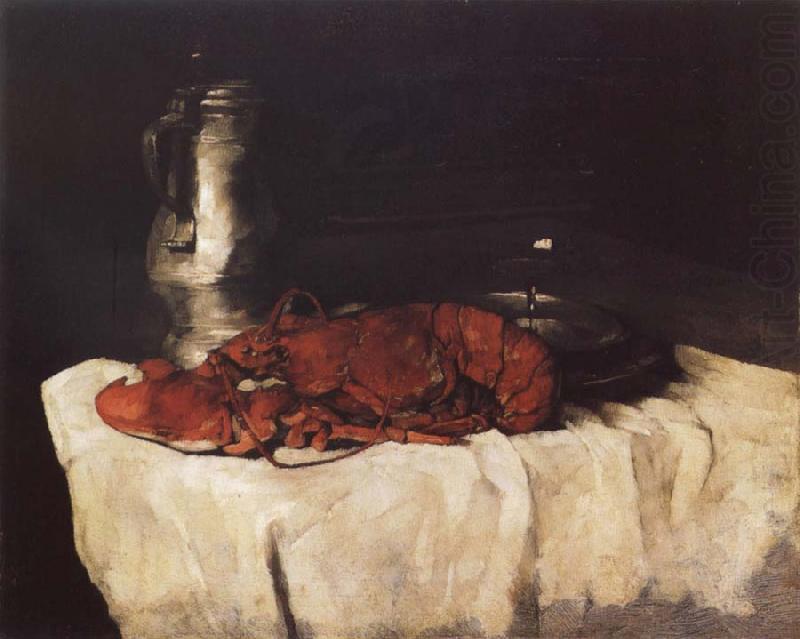 Lobster with Pewter Jug and Wineglass, Karl Schuch